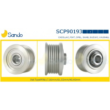 SCP90193.1 SANDO Ременный шкив, генератор