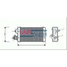 1791501 KUHLER SCHNEIDER Теплообменник, отопление салона