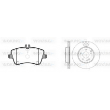 86683.00 WOKING Комплект тормозов, дисковый тормозной механизм