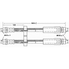 FBH6959 FIRST LINE Тормозной шланг