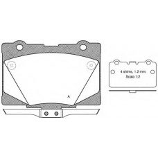 BPA1422.02 OPEN PARTS Комплект тормозных колодок, дисковый тормоз