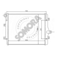 351040C SOMORA Радиатор, охлаждение двигателя