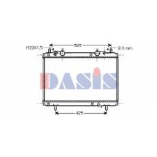 081450N AKS DASIS Радиатор, охлаждение двигателя