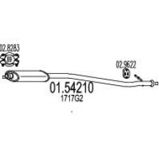 01.54210 MTS Средний глушитель выхлопных газов