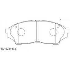 KD2716 ASIMCO Комплект тормозных колодок, дисковый тормоз