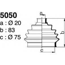 5050 DEPA Комплект пылника, приводной вал