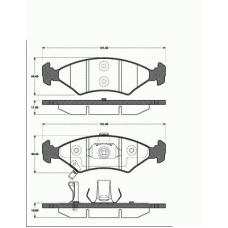 1501223519 S.b.s. Комплект тормозных колодок, дисковый тормоз
