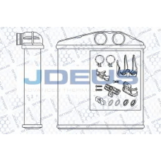 220M47A JDEUS Теплообменник, отопление салона