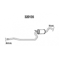 394332013500 MAGNETI MARELLI Выпускной трубопровод