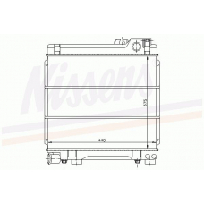 60654 NISSENS Радиатор, охлаждение двигателя