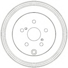 329332J JURID Тормозной барабан