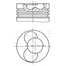 030 91 00 MAHLE Поршень