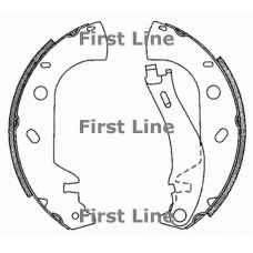 FBS634 FIRST LINE Комплект тормозных колодок