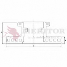 MBR5009 MERITOR Тормозной диск