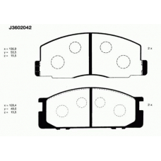 J3602042 NIPPARTS Комплект тормозных колодок, дисковый тормоз