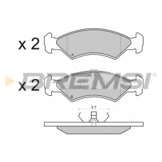 BP2427 BREMSI Комплект тормозных колодок, дисковый тормоз