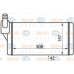 8FH 351 024-401 HELLA Теплообменник, отопление салона