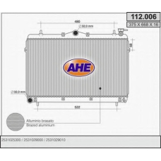 112.006 AHE Радиатор, охлаждение двигателя