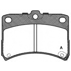 BPA0723.02 OPEN PARTS Комплект тормозных колодок, дисковый тормоз