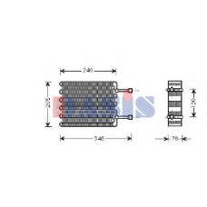 821480N AKS DASIS Испаритель, кондиционер