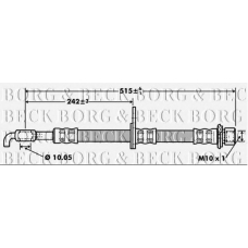 BBH7417 BORG & BECK Тормозной шланг