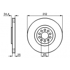 0 986 478 467 BOSCH Тормозной диск