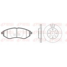 8986.00 REMSA Комплект тормозов, дисковый тормозной механизм