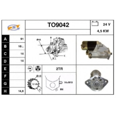 TO9042 SNRA Стартер