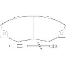 WBP21016A WAGNER LOCKHEED Комплект тормозных колодок, дисковый тормоз