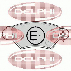 LP1307 DELPHI Комплект тормозных колодок, дисковый тормоз