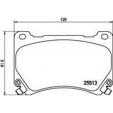 8DB 355 020-451 HELLA PAGID Комплект тормозных колодок, дисковый тормоз