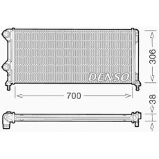DRM09060 DENSO Радиатор, охлаждение двигателя