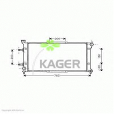 31-1029 KAGER Радиатор, охлаждение двигателя