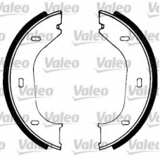 562766 VALEO Комплект тормозных колодок, стояночная тормозная с