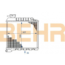 2110384 BEHR Radiator