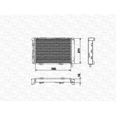 350213529000 MAGNETI MARELLI Радиатор, охлаждение двигателя