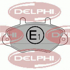 LP767 DELPHI Комплект тормозных колодок, дисковый тормоз