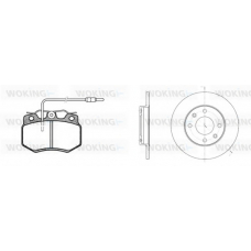 80703.01 WOKING Комплект тормозов, дисковый тормозной механизм