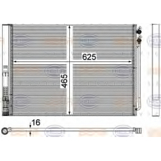 8FC 351 309-141 HELLA Конденсатор, кондиционер