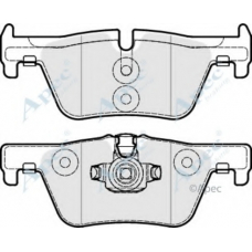 PAD1850 APEC Комплект тормозных колодок, дисковый тормоз