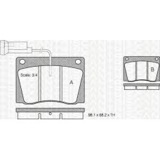 8110 10415 TRIDON Brake pads - front