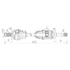 DRS6339.00 OPEN PARTS Приводной вал