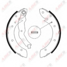 C0R011ABE ABE Комплект тормозных колодок