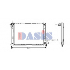 300080N AKS DASIS Радиатор, охлаждение двигателя