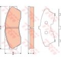 GDB1796 TRW Комплект тормозных колодок, дисковый тормоз