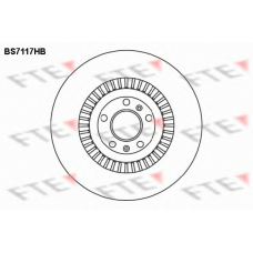 BS7117HB FTE Тормозной диск