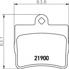 8DB 355 008-311 HELLA Комплект тормозных колодок, дисковый тормоз