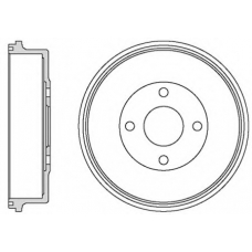 VBD641 MOTAQUIP Тормозной барабан