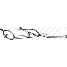 135-239 BOSAL Глушитель выхлопных газов конечный