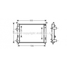 FT2336 AVA Радиатор, охлаждение двигателя
